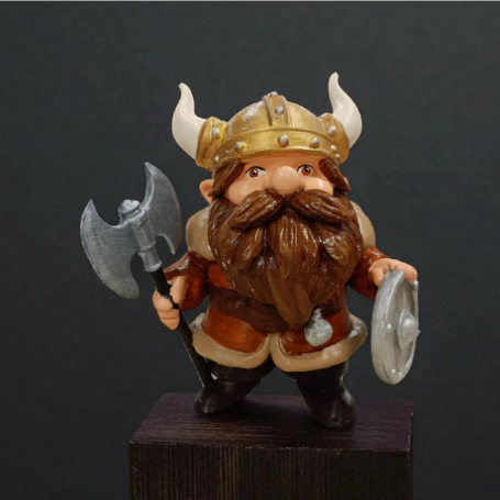 Viking Gnome Cüce 3D Figür Garden Gnome