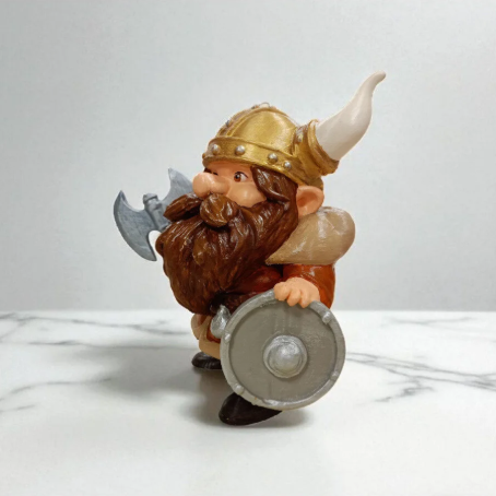 Viking Gnome Cüce 3D Figür Garden Gnome