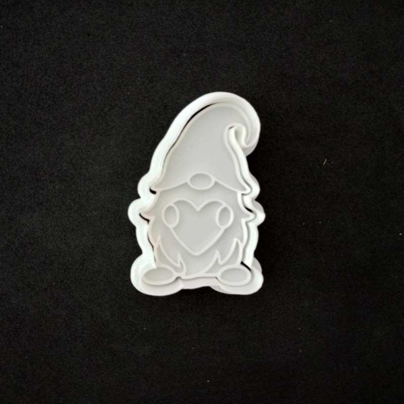 Kalpli Gnome Cüce Hamur Şekillendirici / Kurabiye Kalıbı / Seramik Kalıbı