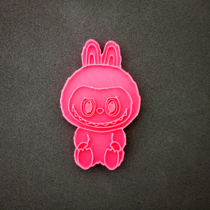 Labubu Hamur Şekillendirici / Kurabiye Kalıbı / Seramik Kalıbı İkili Set