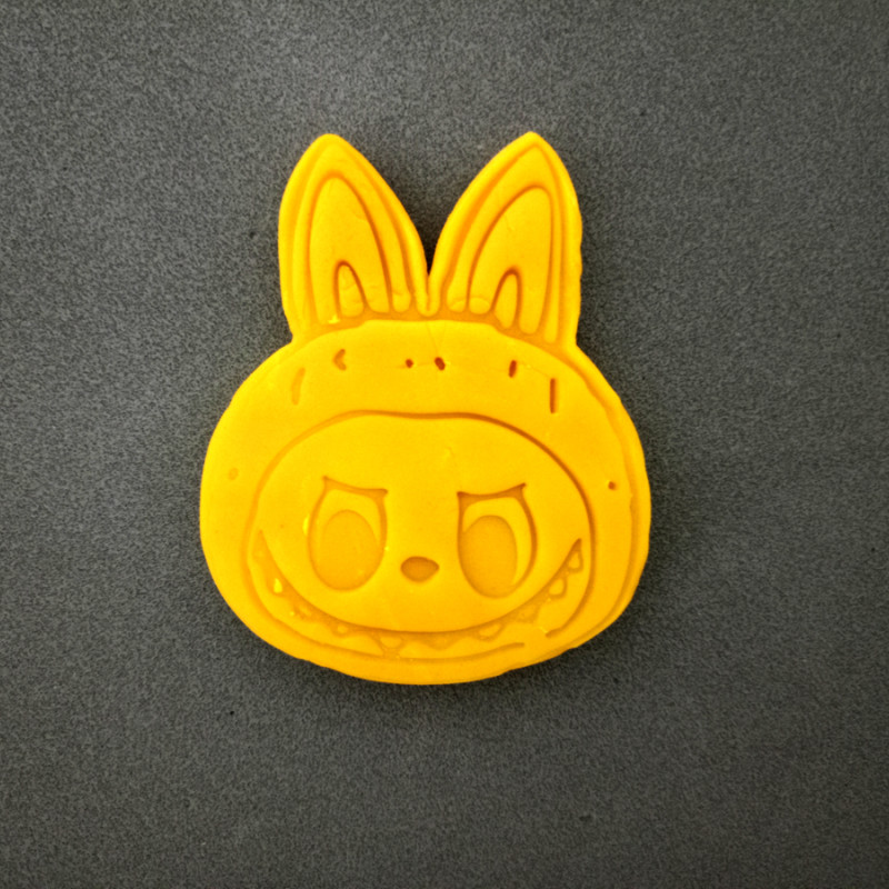 Labubu Hamur Şekillendirici / Kurabiye Kalıbı / Seramik Kalıbı İkili Set