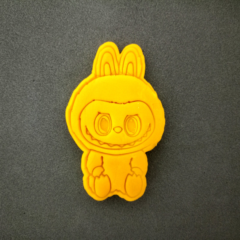 Labubu Hamur Şekillendirici / Kurabiye Kalıbı / Seramik Kalıbı İkili Set