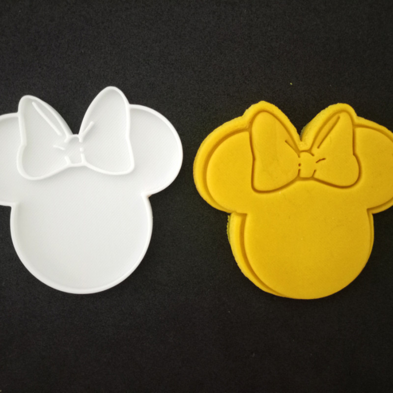 Mickey & Minnie Mouse Hamur Şekillendirici / Kurabiye Kalıbı / Seramik Kalıbı Set