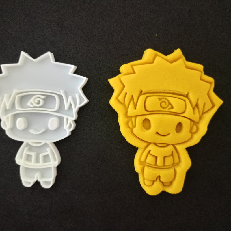 Naruto Hamur Şekillendirici / Kurabiye Kalıbı / Seramik Kalıbı Üçlü Set
