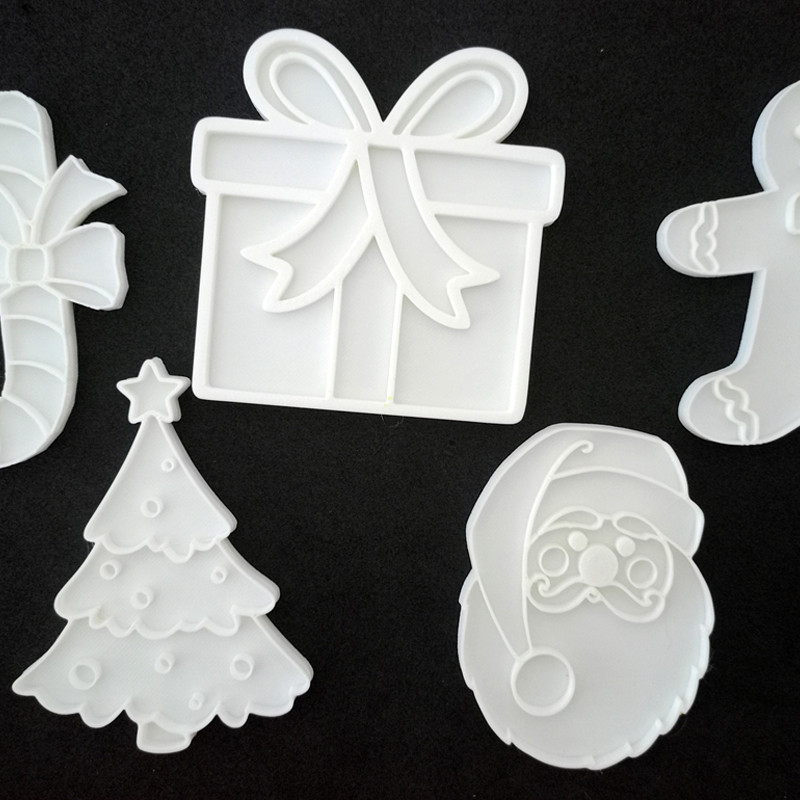 Yılbaşı Set Hamur Şekillendirici / Kurabiye Kalıbı / Seramik Kalıbı Beşli Set