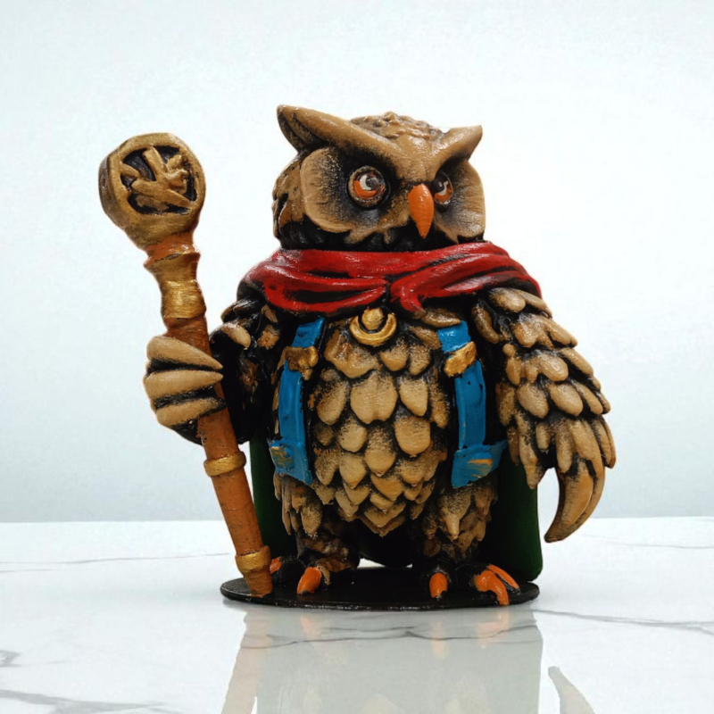 Mage (Büyücü) 3D Figür - Gizemli Baykuş Serisi - 001