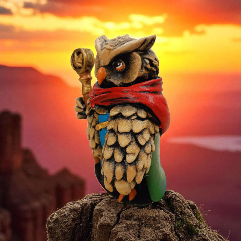 Mage (Büyücü) 3D Figür - Gizemli Baykuş Serisi - 001