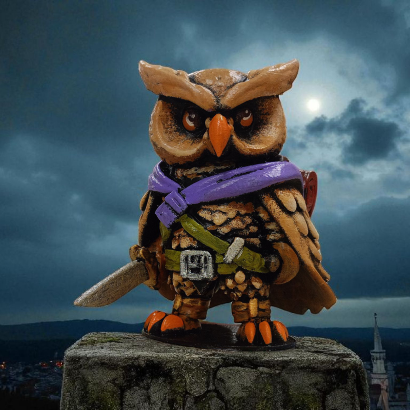 Rogue (Haydut) 3D Figür - Gizemli Baykuş Serisi - 004