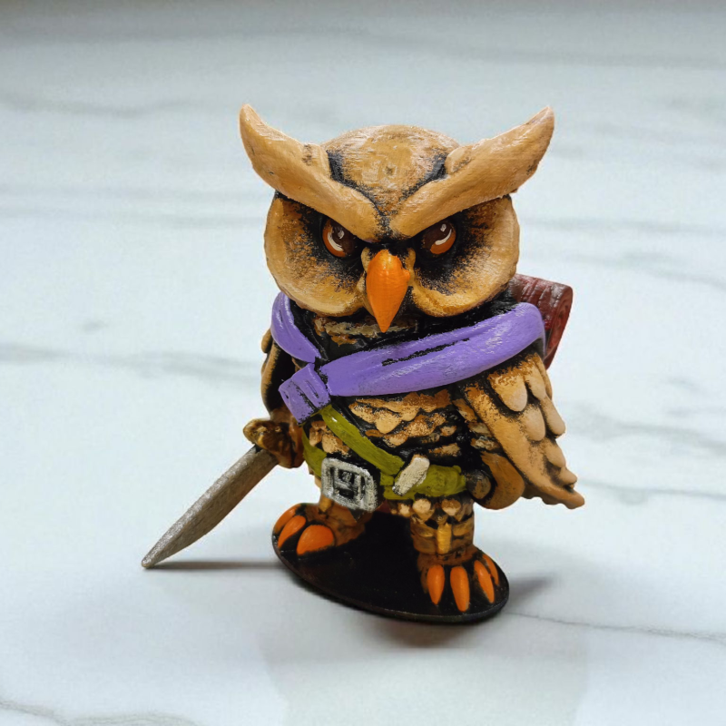 Rogue (Haydut) 3D Figür - Gizemli Baykuş Serisi - 004