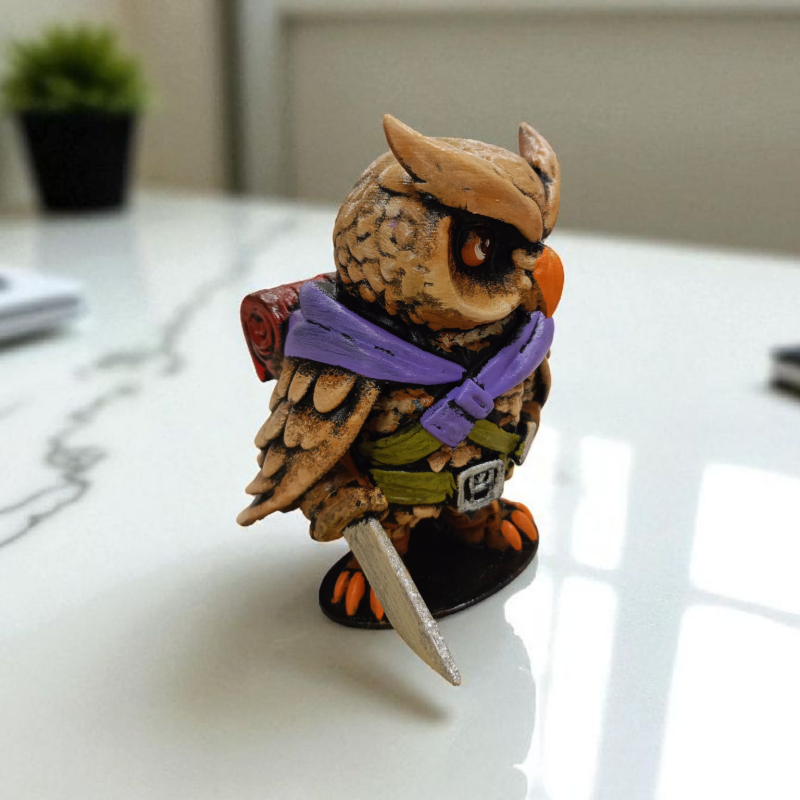 Rogue (Haydut) 3D Figür - Gizemli Baykuş Serisi - 004