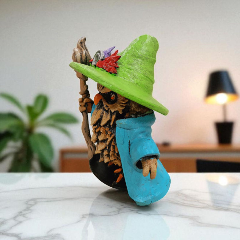 Wizard (Büyücü) 3D Figür - Gizemli Baykuş Serisi - 011