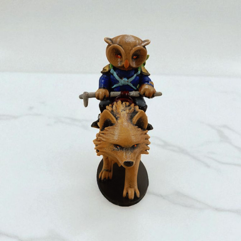 Wolf Rider (Kurt Binicisi) 3D Figür - Gizemli Baykuş Serisi - 013