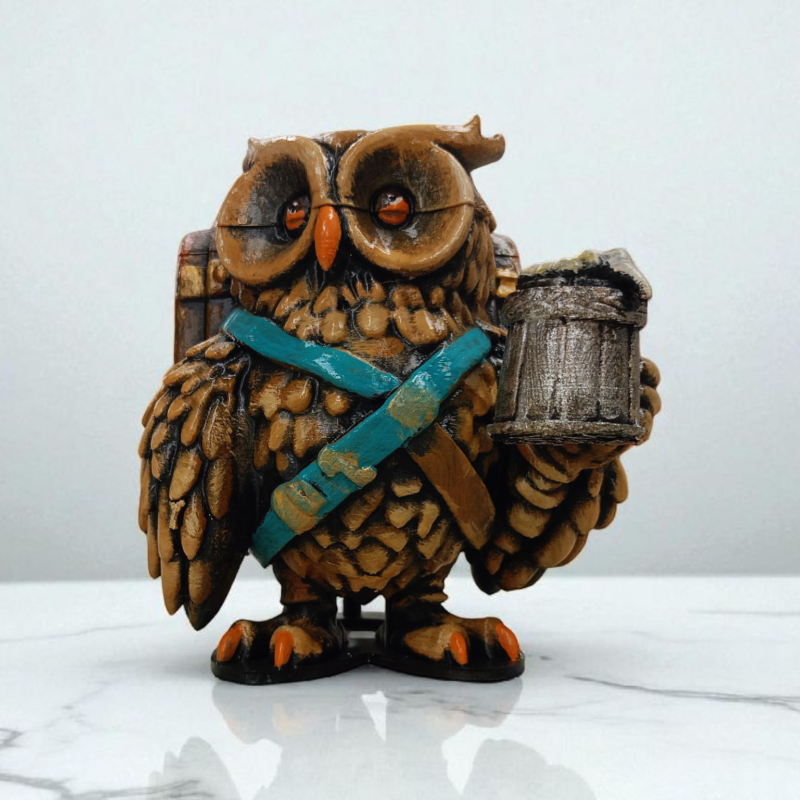 Friar (Keşiş) 3D Figür - Gizemli Baykuş Serisi - 015