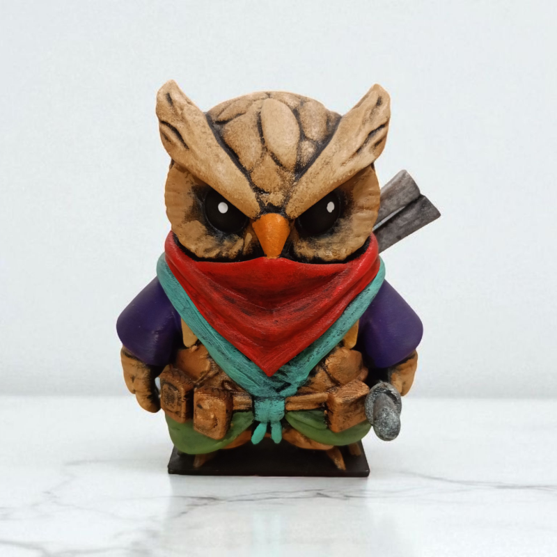 Ninja 3D Figür - Gizemli Baykuş Serisi - 018