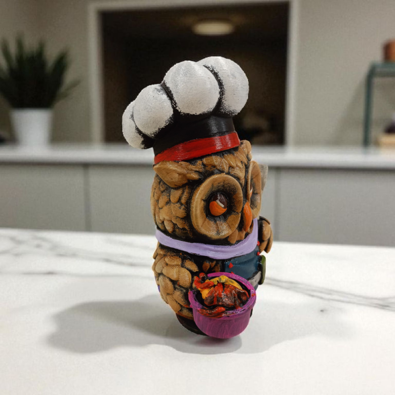 Cook (Aşçı) 3D Figür - Gizemli Baykuş Serisi - 030