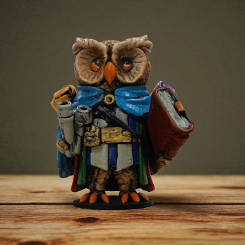 Scholar (Alim) 3D Figür - Gizemli Baykuş Serisi - 034