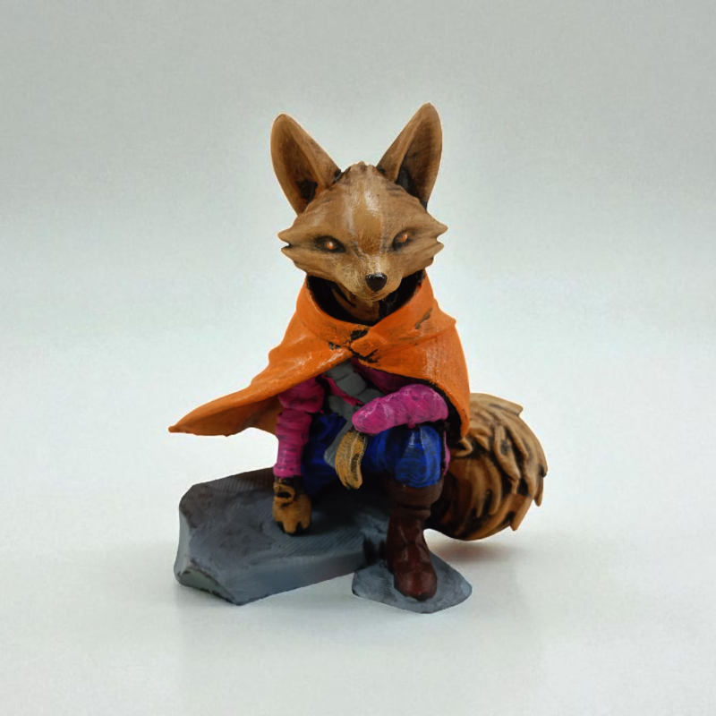 Fearless Fox (Korkusuz Tilki) 3D Figür - Gizemli Baykuş Serisi - 043