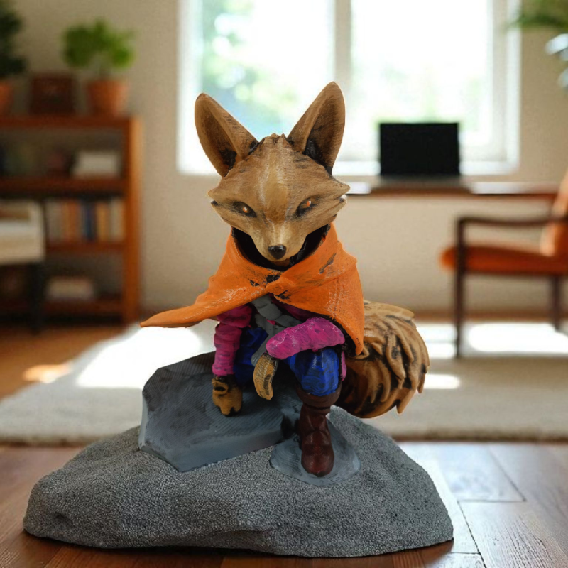 Fearless Fox (Korkusuz Tilki) 3D Figür - Gizemli Baykuş Serisi - 043