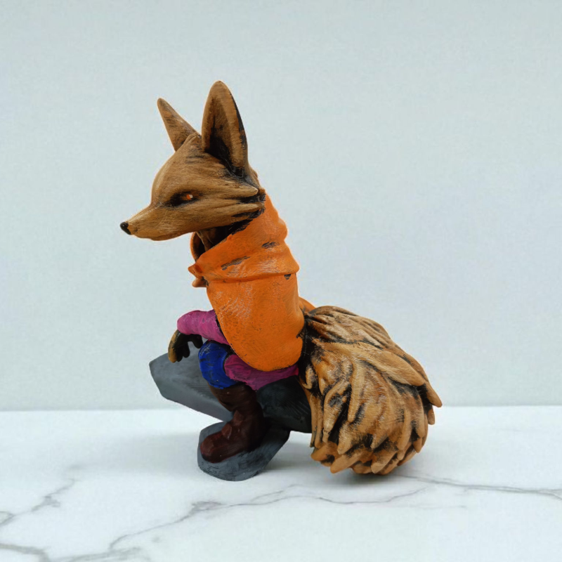 Fearless Fox (Korkusuz Tilki) 3D Figür - Gizemli Baykuş Serisi - 043