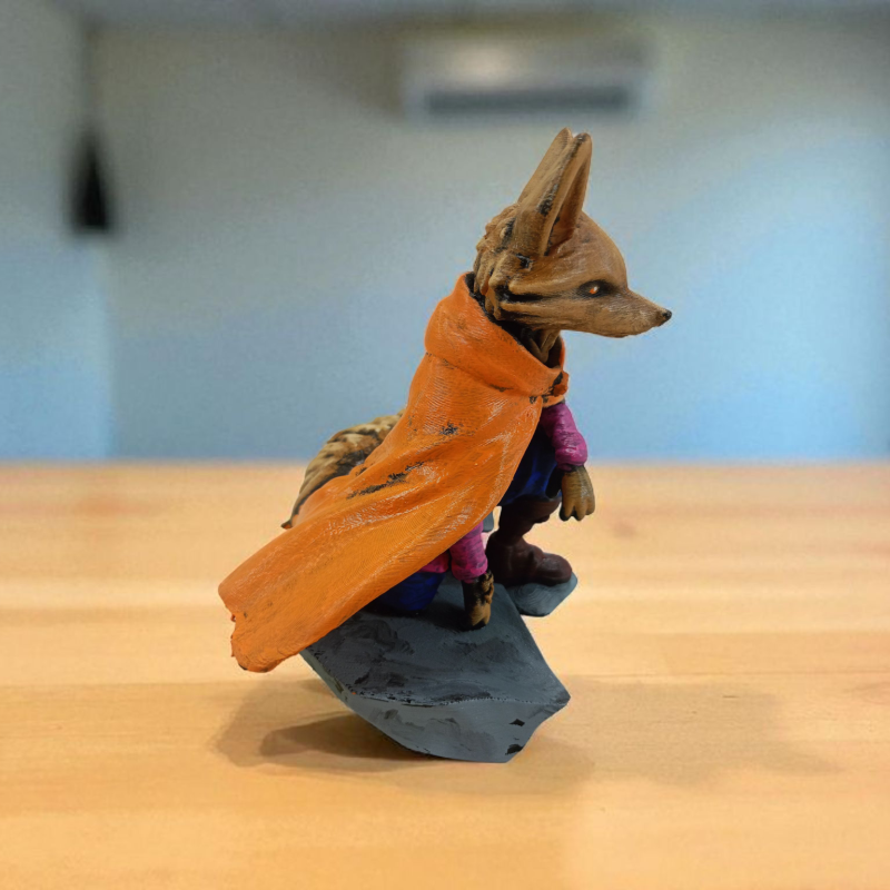 Fearless Fox (Korkusuz Tilki) 3D Figür - Gizemli Baykuş Serisi - 043