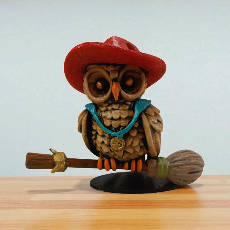 Witch (Cadı) 3D Figür - Gizemli Baykuş Serisi - 046