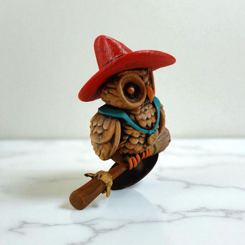 Witch (Cadı) 3D Figür - Gizemli Baykuş Serisi - 046