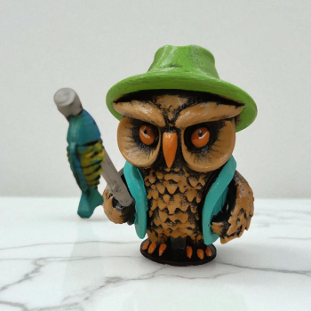 Fisherman (Balıkçı) 3D Figür - Gizemli Baykuş Serisi - 055