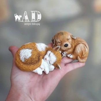 Mini Kedi Köpek Biblo