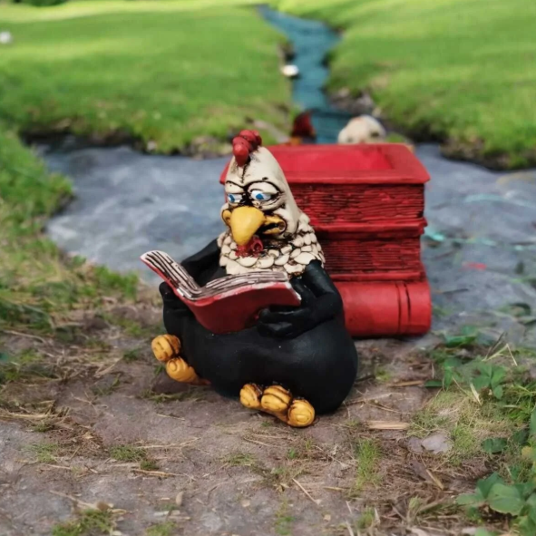 Şaşkın Tavuk Kalemlik - Saksı