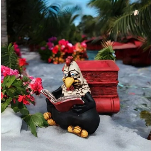 Şaşkın Tavuk Kalemlik - Saksı