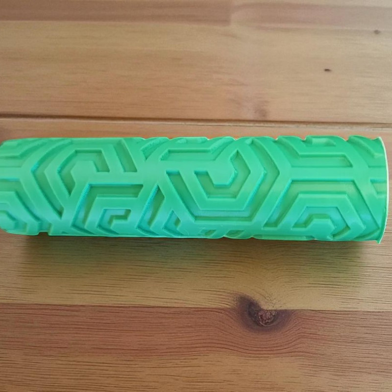 Model 009 - Polimer Kil Doku Oklavası / Seramik Çamuru Desen Rulosu