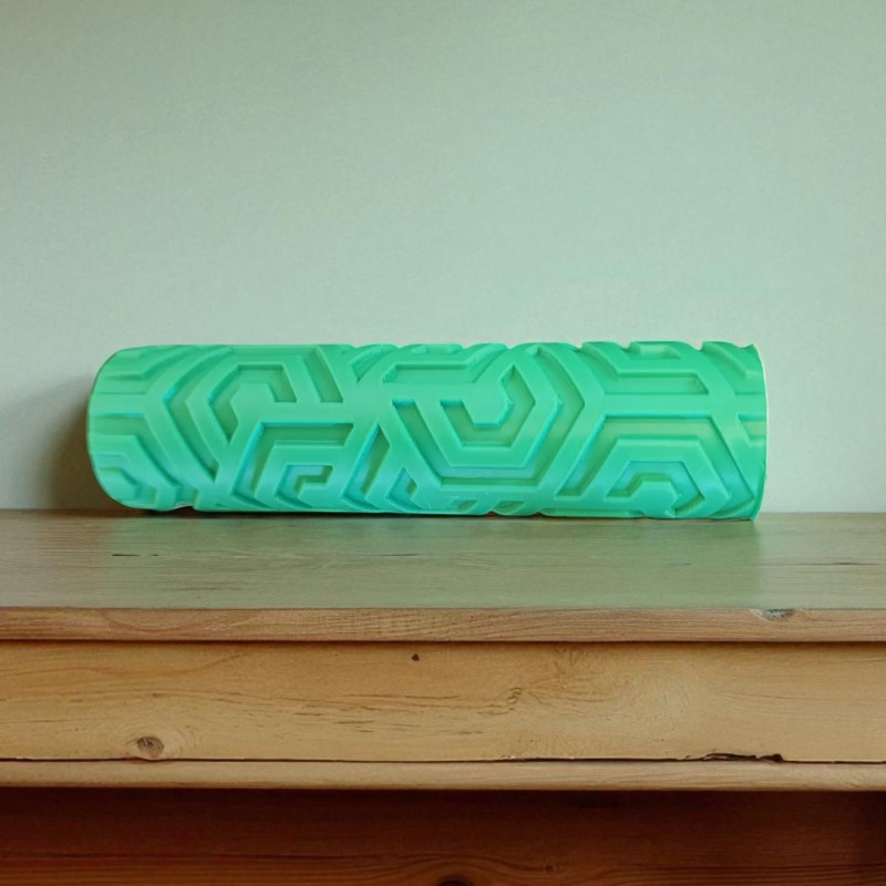 Model 009 - Polimer Kil Doku Oklavası / Seramik Çamuru Desen Rulosu