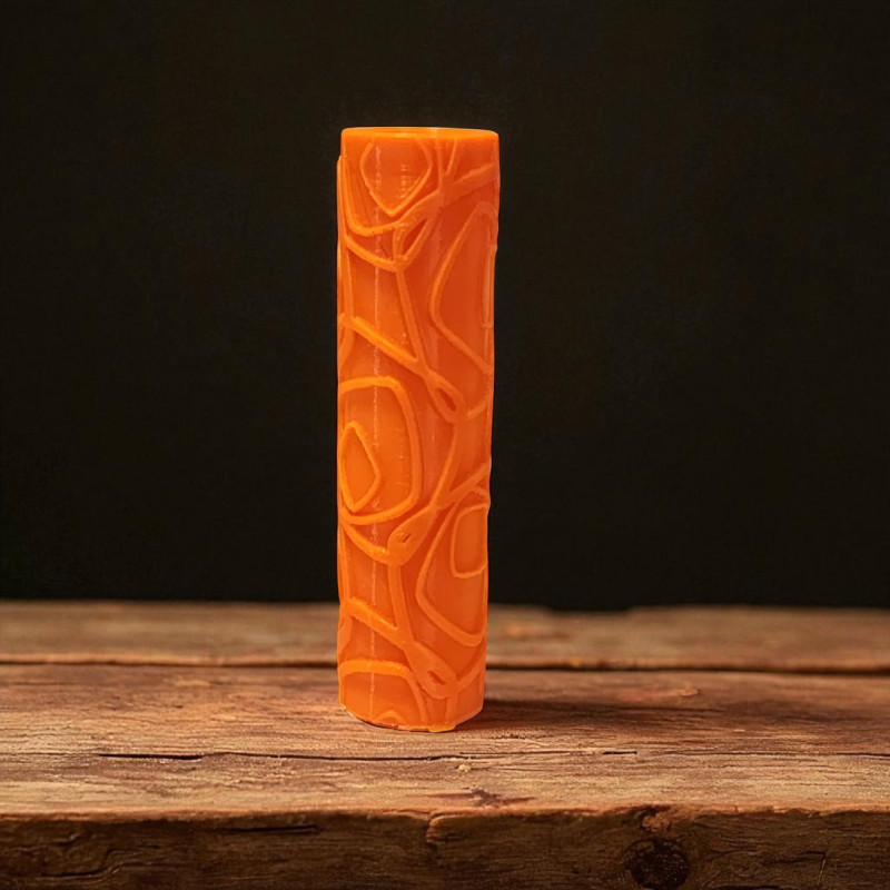 Model 013 - Polimer Kil Doku Oklavası / Seramik Çamuru Desen Rulosu