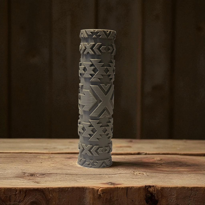 Model 014 - Polimer Kil Doku Oklavası / Seramik Çamuru Desen Rulosu