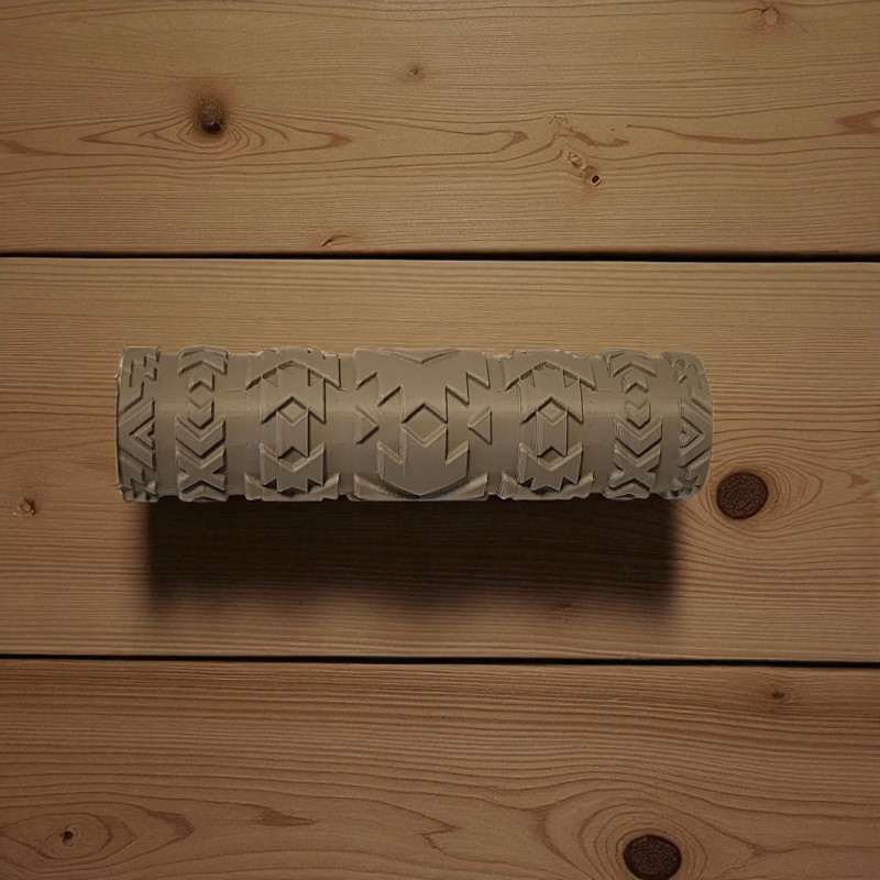 Model 014 - Polimer Kil Doku Oklavası / Seramik Çamuru Desen Rulosu