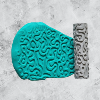 Model 015 - Polimer Kil Doku Oklavası / Seramik Çamuru Desen Rulosu