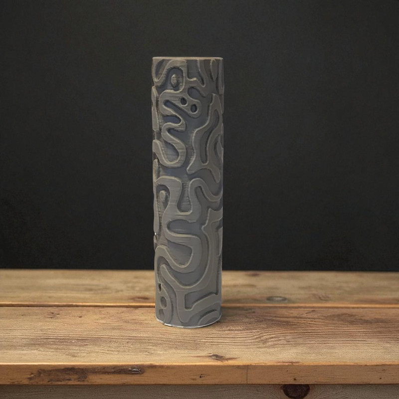 Model 015 - Polimer Kil Doku Oklavası / Seramik Çamuru Desen Rulosu