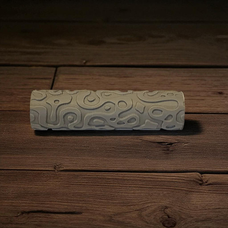 Model 015 - Polimer Kil Doku Oklavası / Seramik Çamuru Desen Rulosu