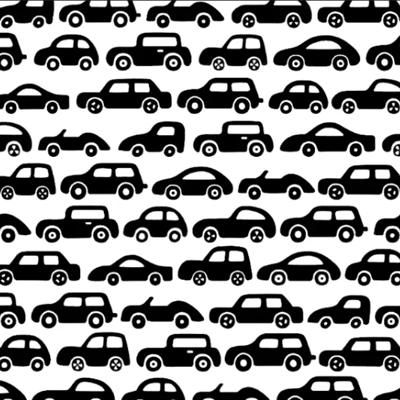 Model 036 - Arabalar - Polimer Kil Doku Oklavası / Seramik Çamuru Desen Rulosu