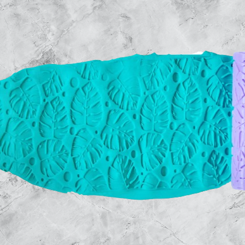 Model 038 - Polimer Kil Doku Oklavası / Seramik Çamuru Desen Rulosu