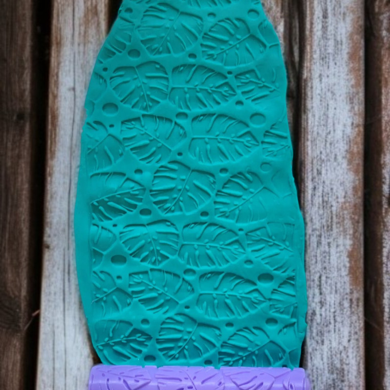 Model 038 - Polimer Kil Doku Oklavası / Seramik Çamuru Desen Rulosu