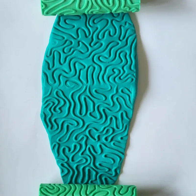 Model 046 - Polimer Kil Doku Oklavası / Seramik Çamuru Desen Rulosu