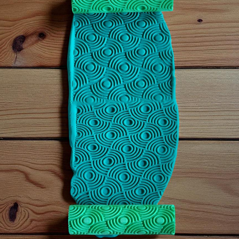 Model 047 - Polimer Kil Doku Oklavası / Seramik Çamuru Desen Rulosu