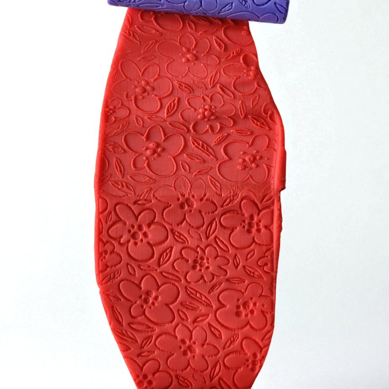 Model 056 - Polimer Kil Doku Oklavası / Seramik Çamuru Desen Rulosu