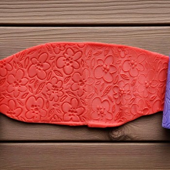 Model 056 - Polimer Kil Doku Oklavası / Seramik Çamuru Desen Rulosu