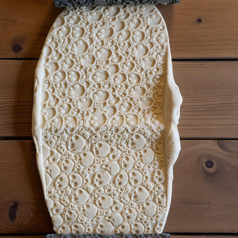 Model 067 - Polimer Kil Doku Oklavası / Seramik Çamuru Desen Rulosu