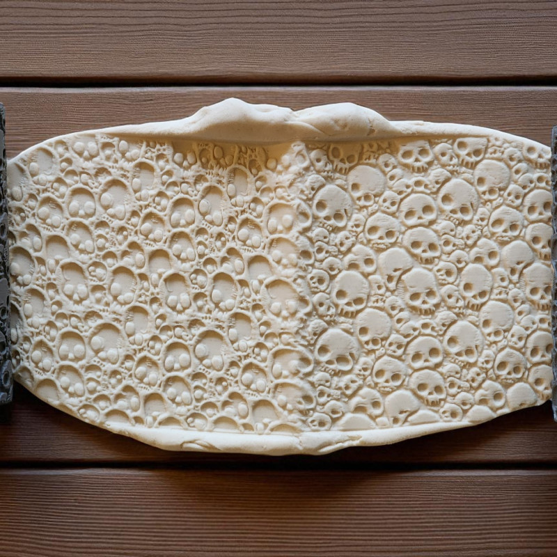 Model 067 - Polimer Kil Doku Oklavası / Seramik Çamuru Desen Rulosu